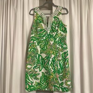 Lilly Pulitzer embellished shift dress size 12